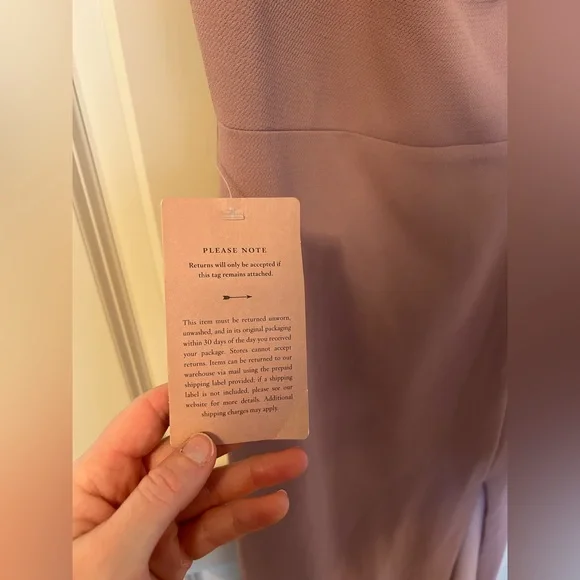 NWT BHLDN pink bridesmaid dress womens size US 6 - Picture 2 of 4